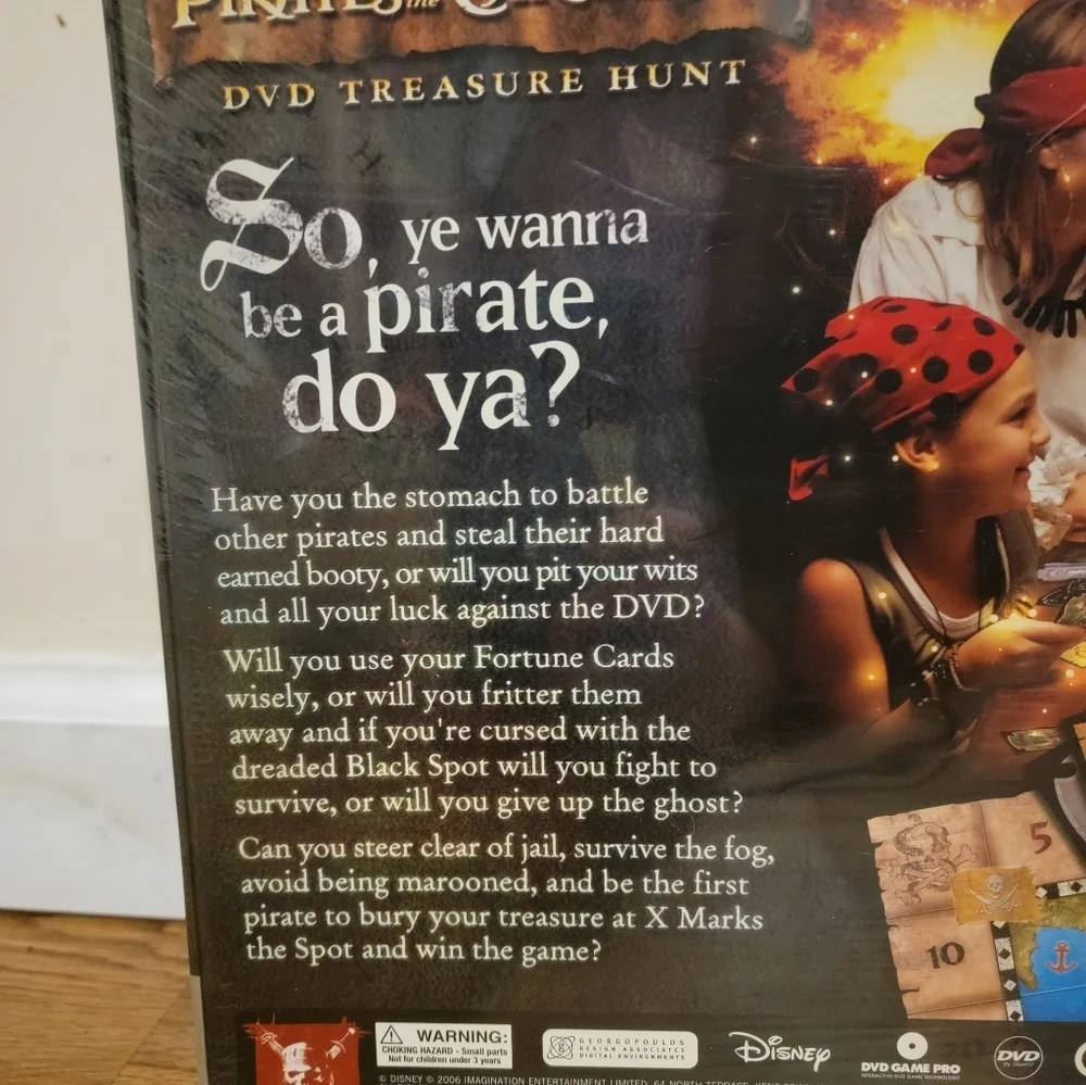 Pirates of the Caribbean DVD Treasure Hunt Game